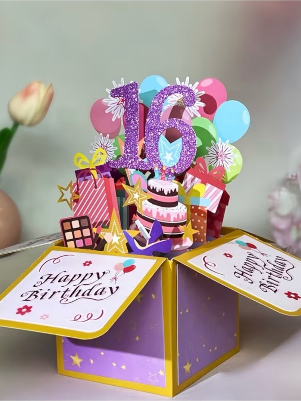 16th Birthday Pop Up Card